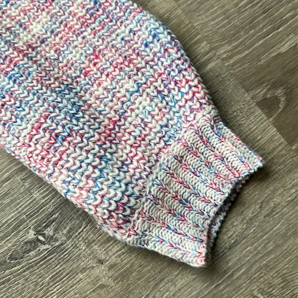 LULU’S White Multi Bright & Cozy Chunky Knit Button Up Cardigan Sweater - Picture 11 of 15